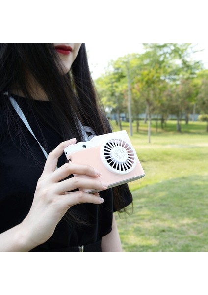 Taşınabilir Mini USB Şarj Kamera Fanı Asılı Boyun Küçük Fan Siyah (Yurt Dışından) fırsatları