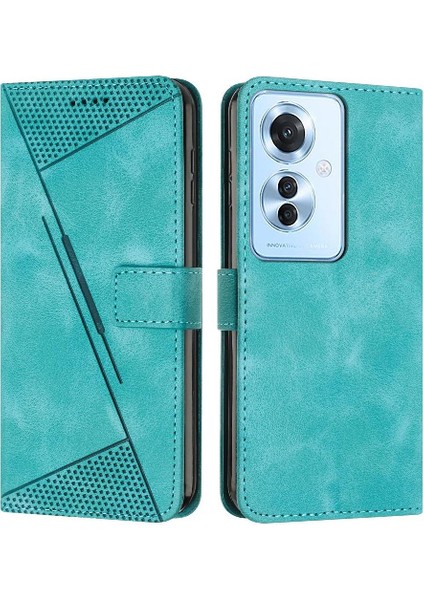 Oppo Için Kılıf Oppo 11F 5g Kart Ekleme Pu Deri Yan Toka Flip (Yurt Dışından)