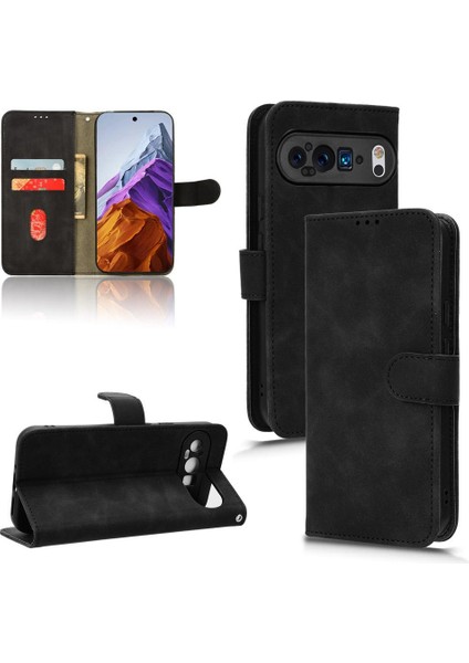 Kart Tutucu Kickstand Kart Ekleme Folyo ile Google Pixel 9 Için Kılıf (Yurt Dışından)
