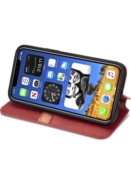 Apple IPhone 12 Mini Kapak Kapak Kılıf Cüzdan Fonksiyonu Için Kılıf (Yurt Dışından)
