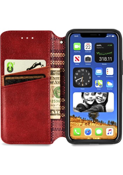 Apple IPhone 12 Mini Kapak Kapak Kılıf Cüzdan Fonksiyonu Için Kılıf (Yurt Dışından)