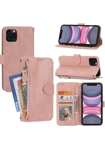Iphone 11 Için Flip Case Pro Pu Deri Anti Scratch Kickstand Manyetik (Yurt Dışından)