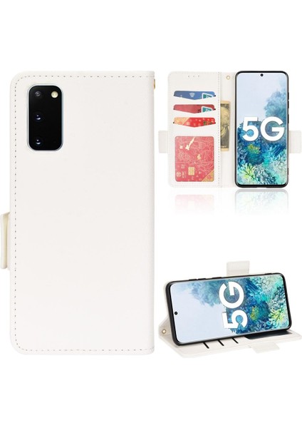 Samsung Galaxy S20 Kart Yuvaları Için Kılıf Tutucu Cüzdan Pu Deri Manyetik (Yurt Dışından)
