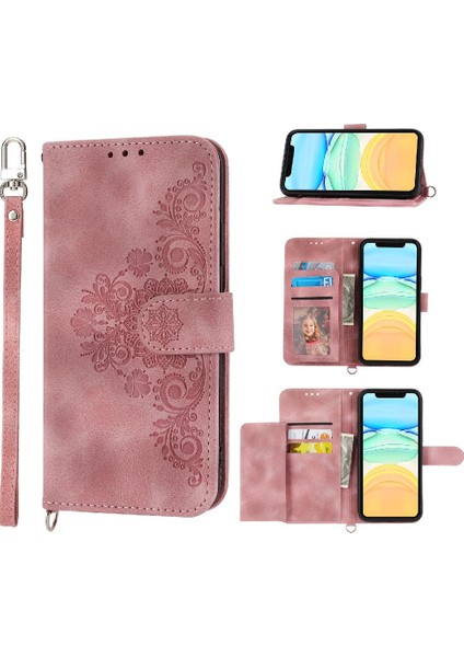 Iphone 12 Için Flip Case Pro Max Çoklu Kredi Kartı Yuvaları Kabartmalı (Yurt Dışından)