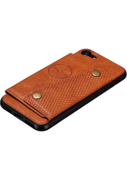 Iphone 8 Için Cüzdan Kılıf Cüzdan Kılıf Darbeye Koruyucu Kickstand Kart (Yurt Dışından) modelleri