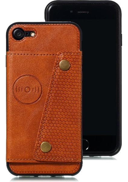 Iphone 8 Için Cüzdan Kılıf Cüzdan Kılıf Darbeye Koruyucu Kickstand Kart (Yurt Dışından) indirimleri