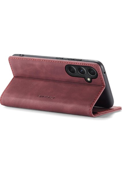 Samsung Galaxy S23 Fe 5g Için Flip Case Vintage Pu Deri Cüzdan Manyetik (Yurt Dışından)
