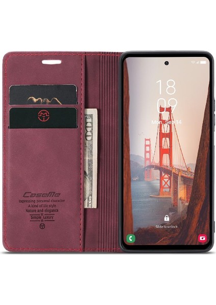 Samsung Galaxy S23 Fe 5g Için Flip Case Vintage Pu Deri Cüzdan Manyetik (Yurt Dışından)