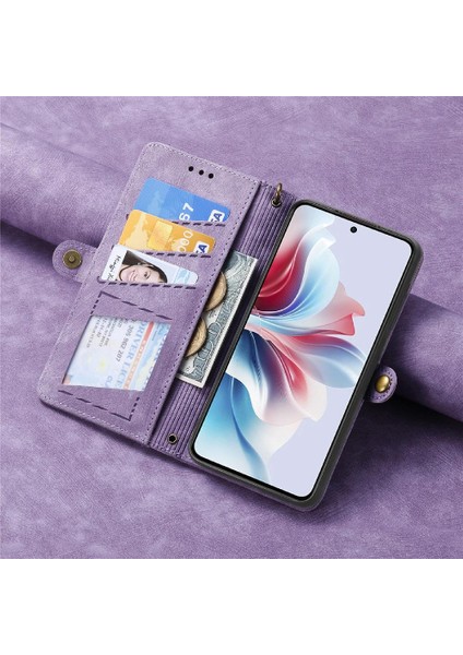 Oppo Oppo 11F 5g Için Flip Case Basit Iş Darbeye Deri Kılıf (Yurt Dışından)