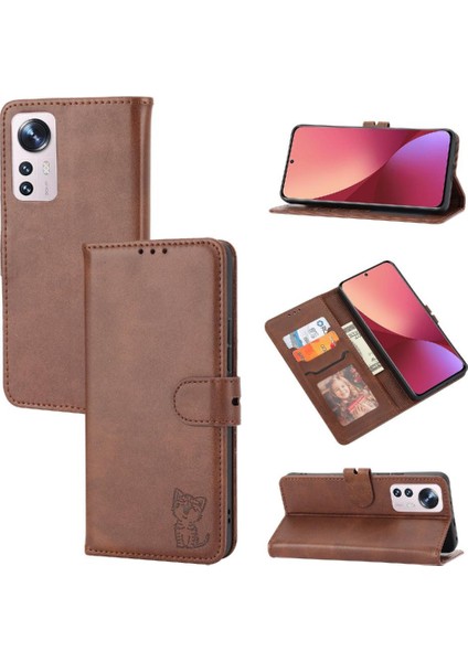 Cüzdan Durumda Xiaomi 12 Lite Için Kickstand Tüm Yuvarlak Koruma Manyetik (Yurt Dışından)