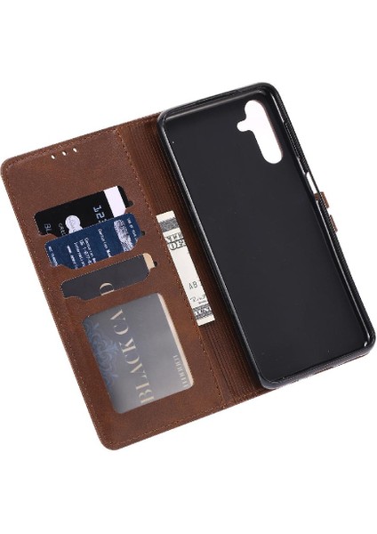 Samsung Galaxy S24 Kickstand Kabartmalı Kart Tutucu Için Cüzdan Durumda Tüm (Yurt Dışından) modelleri