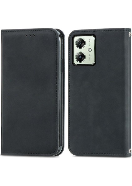 Motorola Moto G54 5g Cüzdan Deri Kılıf Basit Iş Için Flip Case (Yurt Dışından) modelleri