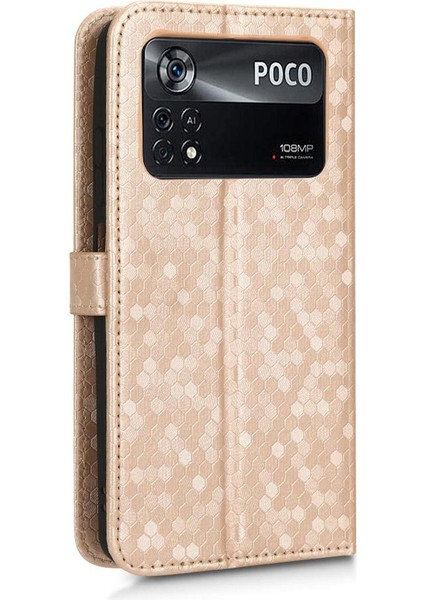 Xiaomi Poco X4 Pro 5g Manyetik Toka Geometrik Desen Deri (Yurt Dışından) modelleri