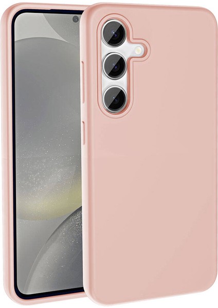 - Samsung Galaxy S24 Plus - Kılıf Magsafe Şarj Özellikli Sıvı Teknolojili Silinebilir Sert Kivi Kapak - Pembe