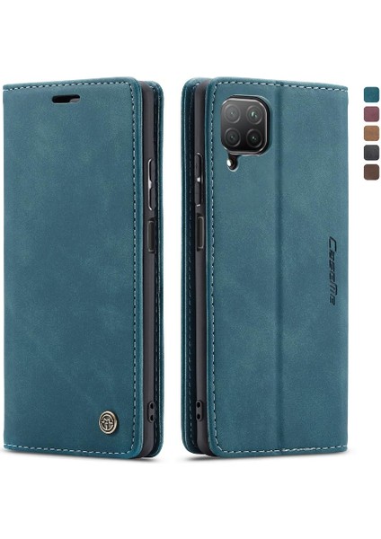 Huawei P40 Lite Için Flip Case Kılıf Kart Yuvası Kickstand Vintage Pu Deri (Yurt Dışından)