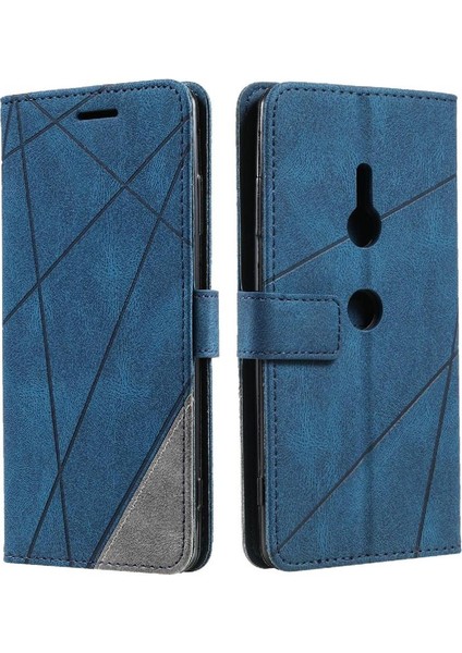 Sony Xperia Xz3 Kart Tutucu Kickstand Darbeye Manyetik Pu Flip Için Kılıf (Yurt Dışından)