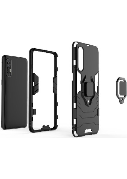 Oppo Oppo 3 Pro 360 &deg; Dönen Halka Askeri Damla Koruma Kapağı Için Kılıf (Yurt Dışından)