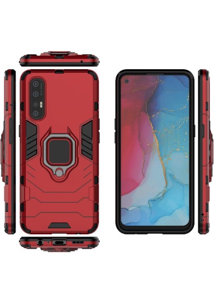 Oppo Oppo 3 Pro 360 &deg; Dönen Halka Askeri Damla Koruma Kapağı Için Kılıf (Yurt Dışından)