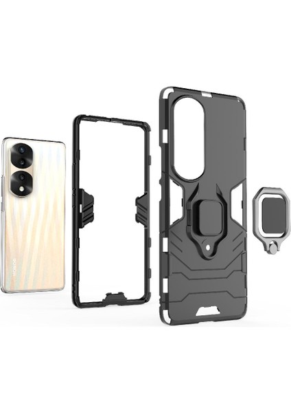 Onur Için Kılıf 70 Pro 5g Darbeye Kapak 360 &deg; Dönen Halka Kickstand Damla (Yurt Dışından) fırsatları