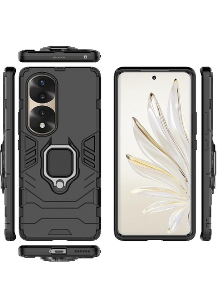 Onur Için Kılıf 70 Pro 5g Darbeye Kapak 360 &deg; Dönen Halka Kickstand Damla (Yurt Dışından) indirimleri