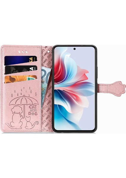 Oppo Için Kılıf Oppo 11 F 5g Kısa Kayış Kapak Çevirin Karikatür Hayvanlar Deri (Yurt Dışından) fiyatları