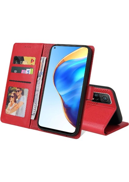 YH Mall Xiaomi 10T Pro Darbeye Kickstand Üç Kart Yuvaları 4 Için Flip Case (Yurt Dışından)