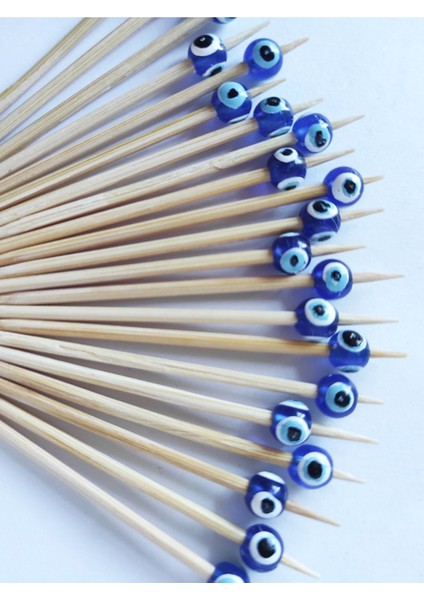 Beyhan Bayhan 100 Adet Dekoratif Mini Nazar Boncuklu Sünnet Kürdanı 6 cm - Nazarboncuklu Lokumluk fırsatları