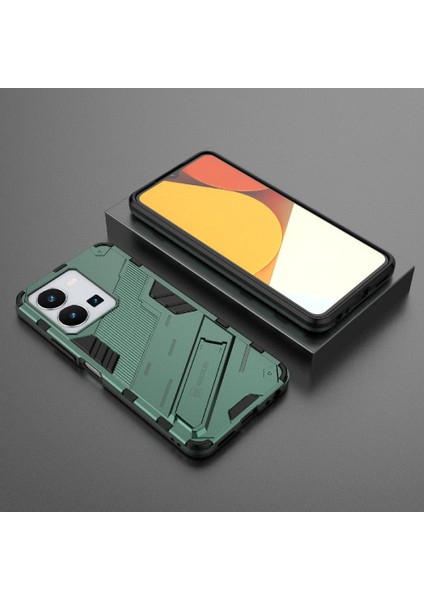 Vıvo Y35 5g Koruyucu Kapak Için Kılıf Kickstand Sağlam Askeri (Yurt Dışından) modelleri