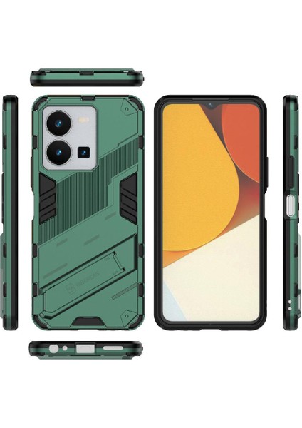 Vıvo Y35 5g Koruyucu Kapak Için Kılıf Kickstand Sağlam Askeri (Yurt Dışından) fırsatları