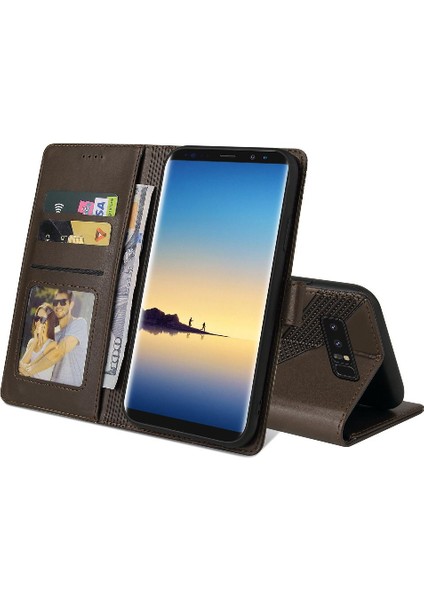 Samsung Galaxy Not 8 Için Flip Case Darbeye Üç Kart Yuvaları 4 Köşe (Yurt Dışından)