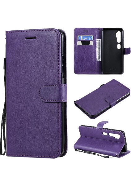 Xiaomi Mi Cc9 Pro Klasik Düz Renk Iş Cüzdan Telefon Için Flip Case (Yurt Dışından)