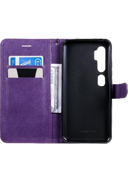 Xiaomi Mi Cc9 Pro Klasik Düz Renk Iş Cüzdan Telefon Için Flip Case (Yurt Dışından)