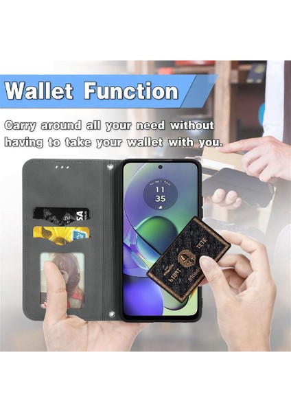 Motorola Moto G54 5g Cüzdan Deri Kılıf Basit Iş Için Flip Case (Yurt Dışından) fiyatları