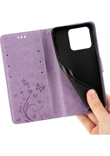 Xiaomi Redmi Not 13 4g Pu Deri Kickstand Manyetik Kart Için Filp Durumda (Yurt Dışından)