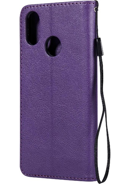 Kart Yuvası ile Xiaomi 8 Için Flip Case Yüksek Kalite Deri Klasik Katı (Yurt Dışından)