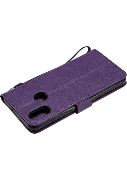 Kart Yuvası ile Xiaomi 8 Için Flip Case Yüksek Kalite Deri Klasik Katı (Yurt Dışından)