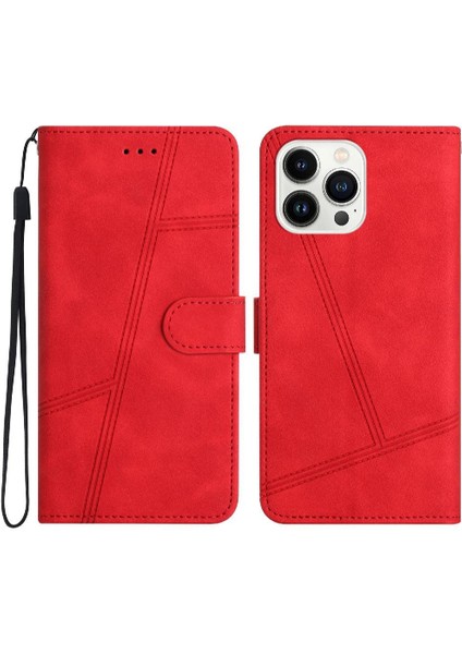 IPhone 12 Için Flip Case Pro Max Bilek Kayışı Flip Folio Tam Koruma Pu (Yurt Dışından)