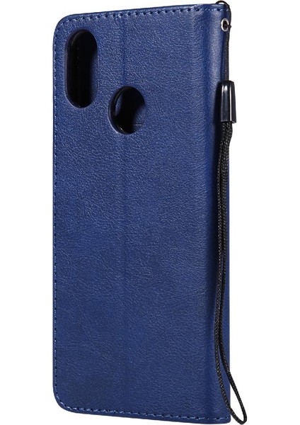 Kart Yuvası ile Xiaomi 8 Için Flip Case Yüksek Kalite Deri Klasik Katı (Yurt Dışından)