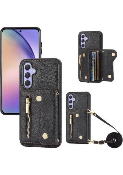 Samsung Galaxy A54 5g Kart Yuvaları Için Kılıf Uzun Kayış Hafif Büyük (Yurt Dışından)