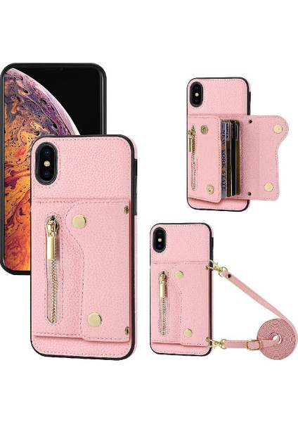 IPhone Xs Max Mini Sırt Çantası Uzun Kayış Kart Yuvaları Hafif (Yurt Dışından)