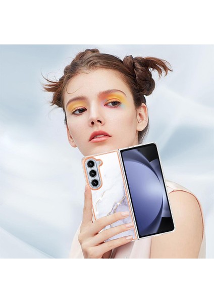 Samsung Galaxy Z Için Kılıf Fold 5 Yumuşak Tampon Mermer Desen Ince Tpu (Yurt Dışından) fiyatları