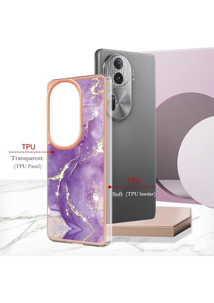 Oppo Oppo 11 Pro 5g Için Kılıf Ince Tpu Mermer Desen Koruma Yumuşak Tampon (Yurt Dışından)