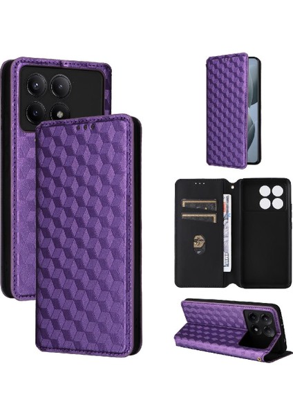 Xiaomi Poco X6 Pro Kart Yuvaları Tutucu Manyetik Kapatma Pu Deri Kılıf (Yurt Dışından) modelleri