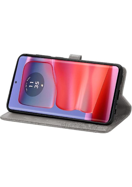 Motorola Kenar 50 Pro Basit Iş Darbeye Deri Için Flip Case (Yurt Dışından)