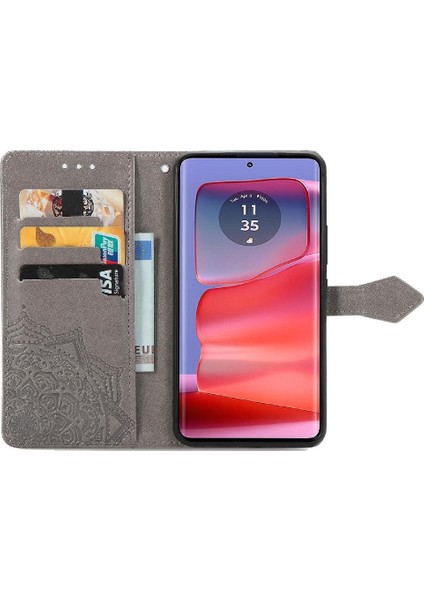 Motorola Kenar 50 Pro Basit Iş Darbeye Deri Için Flip Case (Yurt Dışından)