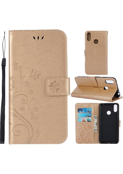 Huawei Filp Başbakan 2019 Bilek Kayışı Için Kickstand Durumda Kart Tutucu Pu (Yurt Dışından)