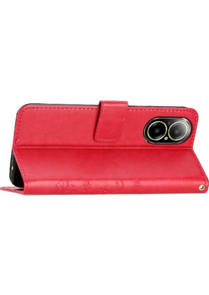 Realme C67 4g Pu Deri Kickstand Manyetik Kapatma Bilek Için Filp Durumda (Yurt Dışından) modelleri