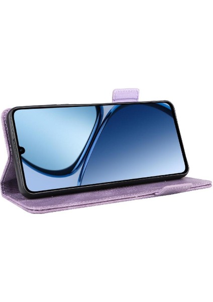 Realme C61 Manyetik Cüzdan Kart Tutucu Kapak Kickstand Için Flip Case (Yurt Dışından) modelleri