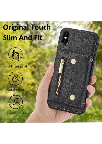 IPhone Xs Max Mini Sırt Çantası Uzun Kayış Kart Yuvaları Hafif (Yurt Dışından) fırsatları