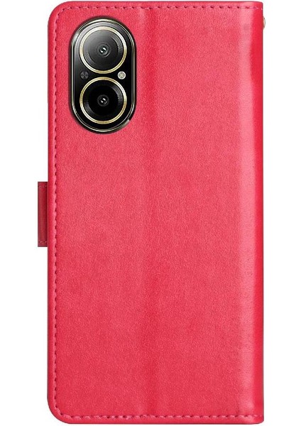 Realme C67 4g Pu Deri Kickstand Manyetik Kapatma Bilek Için Filp Durumda (Yurt Dışından) indirimleri